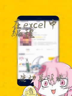 在excel中编程