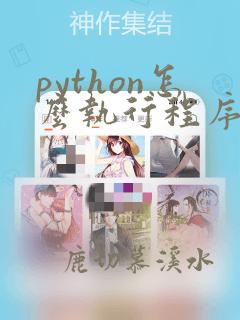 python怎么执行程序
