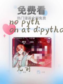 no python at d:python.exe