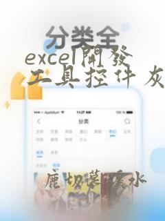 excel开发工具控件灰色