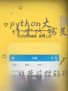 python大作业代码及文档