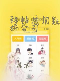 移动应用数据分析公司