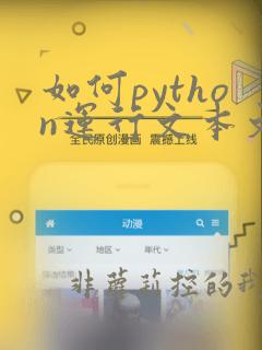 如何python运行文本文档里面的代码