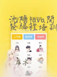 沈阳java开发编程培训班