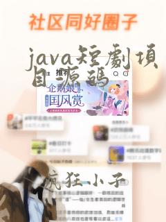 java短剧项目源码