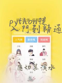 python从入门到精通书籍推荐