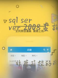 sql server 2008查询数据