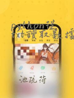 python从txt读取数据