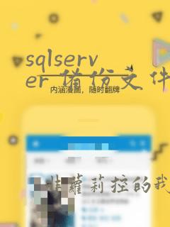 sqlserver 备份文件