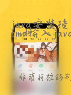 java安装后cmd输入java没反应
