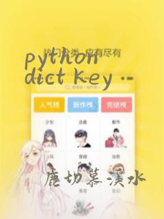 python dict key