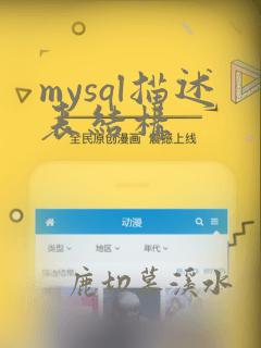 mysql描述表结构