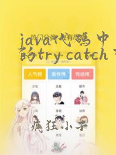 java代码中的try catch可以嵌套吗