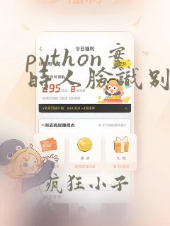 python实时人脸识别