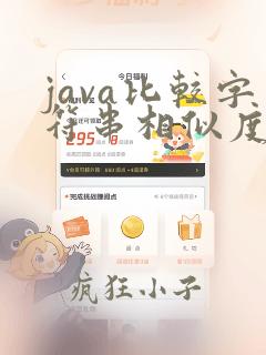java比较字符串相似度