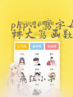 php小写字母转大写函数