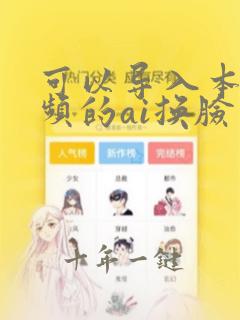 可以导入本地视频的ai换脸软件