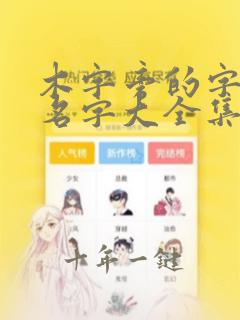 木字旁的字女孩名字大全集