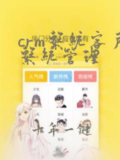 crm系统客户系统管理