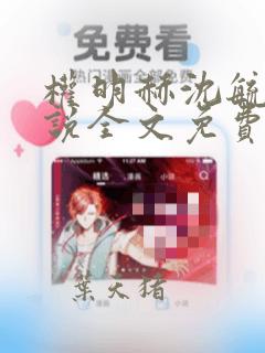 权明赫沈毓灵小说全文免费阅读最新章节
