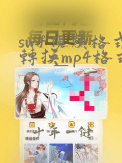 swf视频格式转换mp4格式