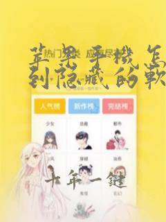 苹果手机怎样找到隐藏的软件