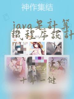 java是计算机程序设计语言吗