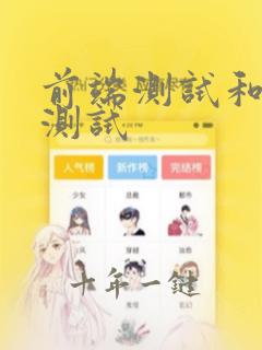 前端测试和后端测试