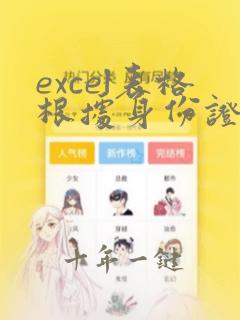 excel表格根据身份证号算年龄公式