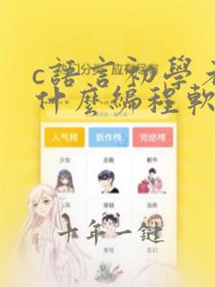 c语言初学者用什么编程软件