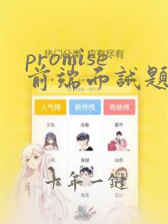 promise前端面试题