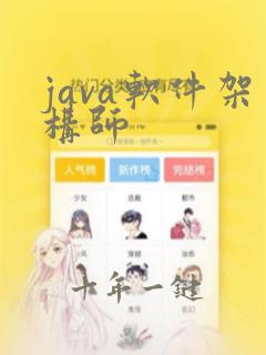 java软件架构师