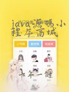 java源码小程序商城