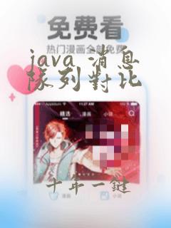 java 消息队列对比