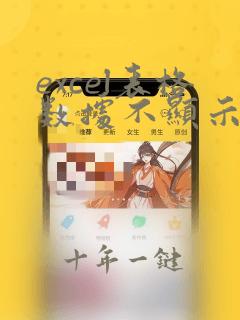 excel表格数据不显示