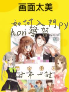 如何入门python学习