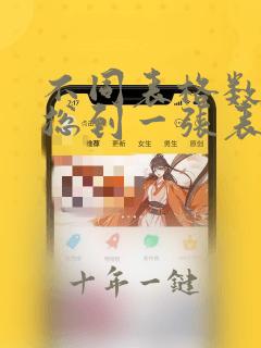 不同表格数据汇总到一张表格