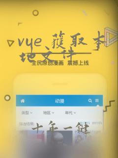 vue 获取本地文件