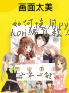 如何使用python编写程序