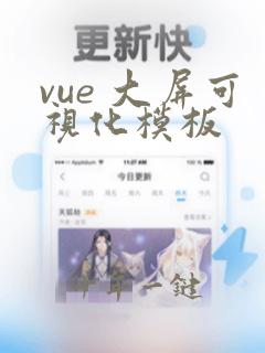 vue 大屏可视化模板