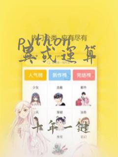 python 异或运算