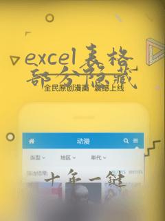 excel表格部分隐藏