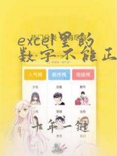 excel里的数字不能正常显示怎么办
