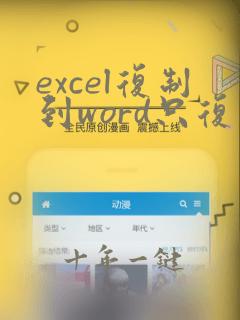 excel复制到word只复制文字