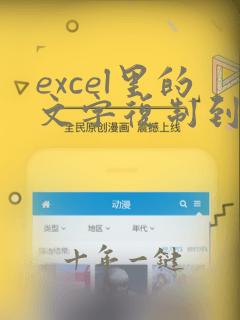 excel里的文字复制到word