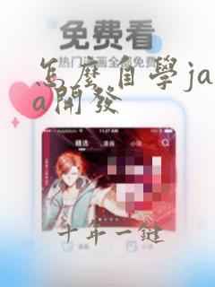 怎么自学java开发