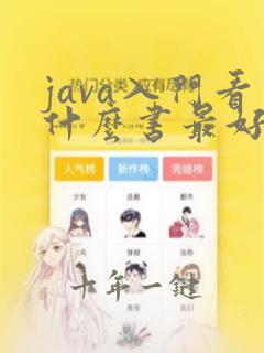 java入门看什么书最好