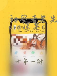 初学者是先学java还是c