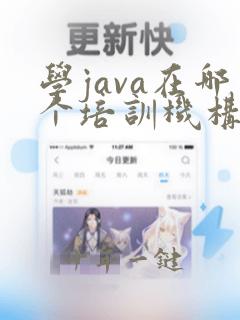 学java在哪个培训机构好