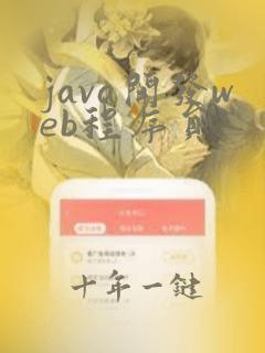 java开发web程序员
